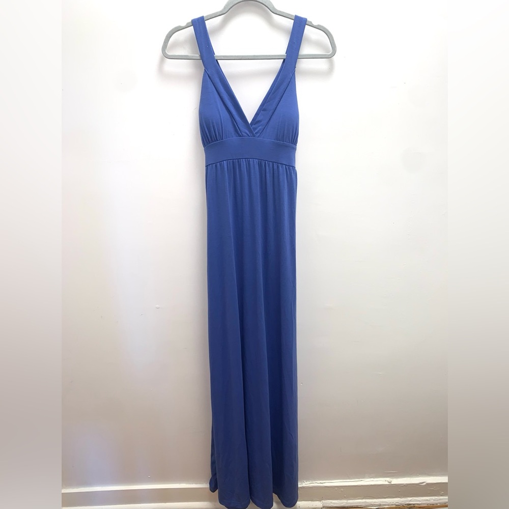 Feathers V Neck Maxi Dress Size Small